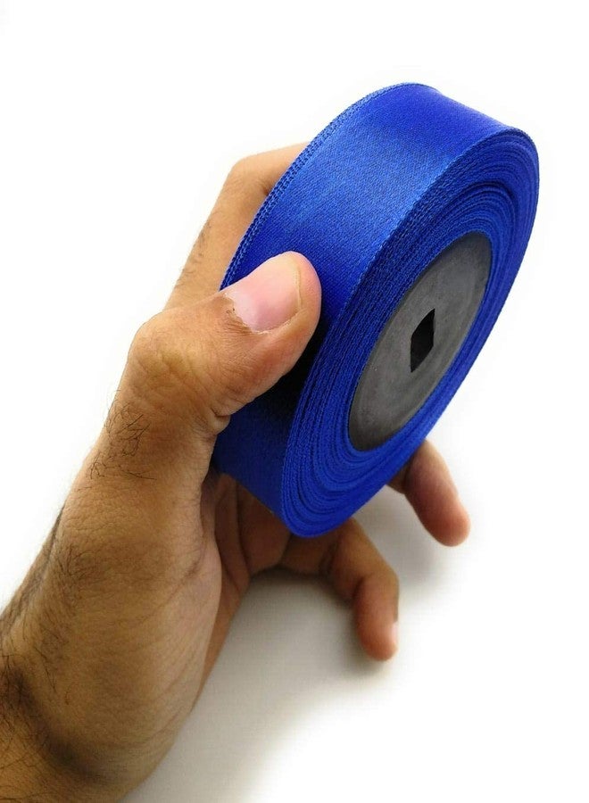 ProKart 25mm (0.25 inch) Dark Blue Satin Ribbon for Birthdays Gift Wrapping/Flower Making Ribbon/Party Decoration Ribbon/Bow Making Ribbon: 10 Yards (Set of 5 Rolls) - Image 4